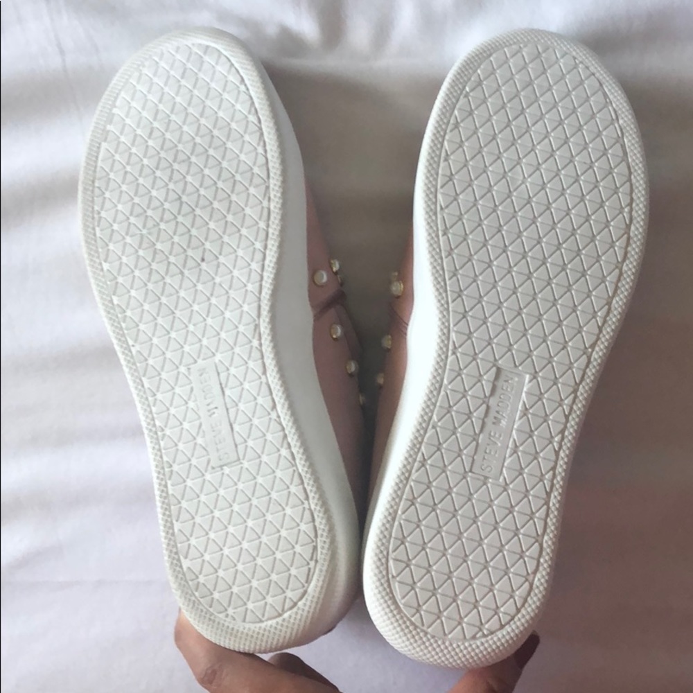Steve Madden Pink & Pearls Slip On Sneaker - Picture 5 of 6